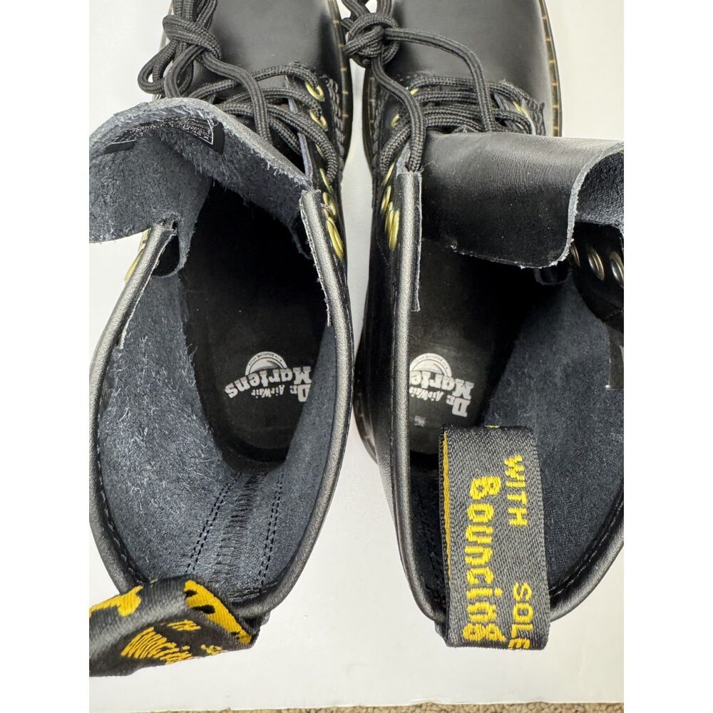 NWOT Doc Martens Zavala Lace Up Combat Ankle Boot Unisex 8L 7M AW004 Goth Punk - Picture 7 of 11